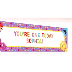 Sesame Street Personalize Giant Sign Banner Kit